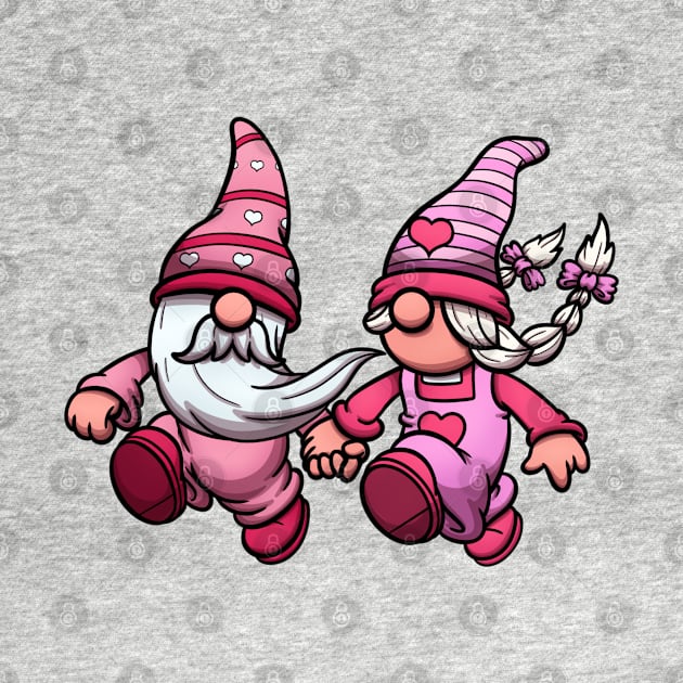 Hopping Gnome Couple In Love by TheMaskedTooner